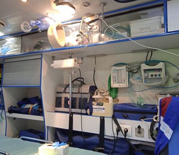 Вызов бригады СМП за МКАД (опрос, осмотр, первичная диагностика, первая помощь)